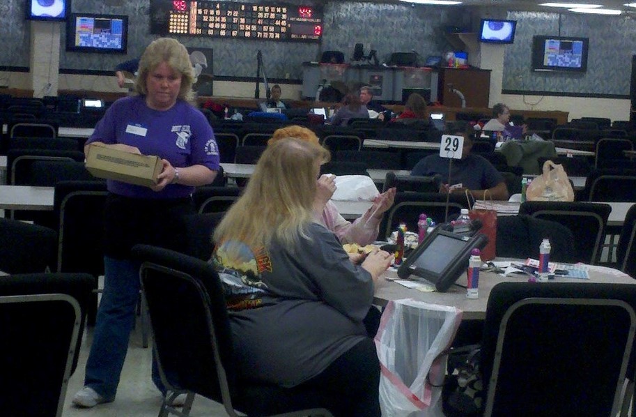 photo of team member working at ADF bingo